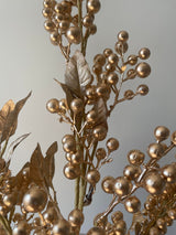 Gold Faux Berry Branch