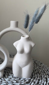 Imperfect White Matt Ceramic Body Vase